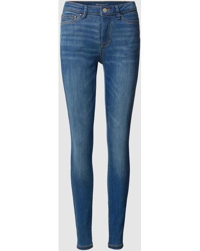Tom Tailor Skinny Fit Jeans im 5-Pocket-Design Modell 'Nela' - Blau