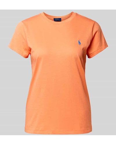 Polo Ralph Lauren T-Shirt mit Logo-Stitching - Orange
