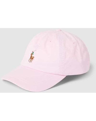 Polo Ralph Lauren Basecap mit Label-Stitching - Pink