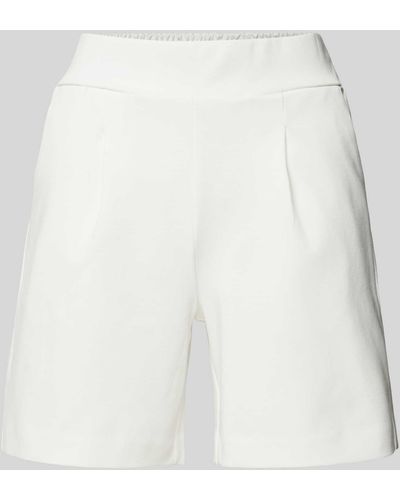B.Young Regular Fit Shorts mit Bundfalten Modell 'Rizetta' - Weiß
