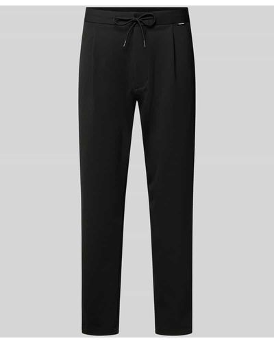 Calvin Klein Hose aus mit Eingrifftaschen - Schwarz