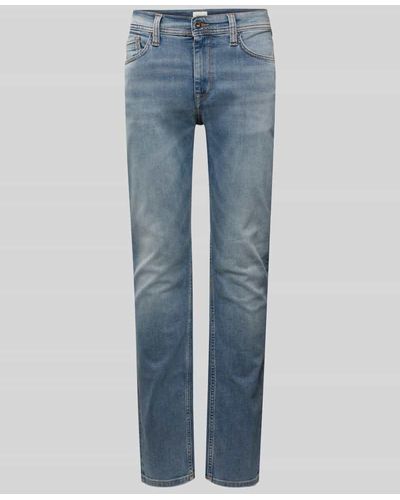 Mustang Slim Fit Jeans im 5-Pocket-Design Modell 'VEGAS' - Blau