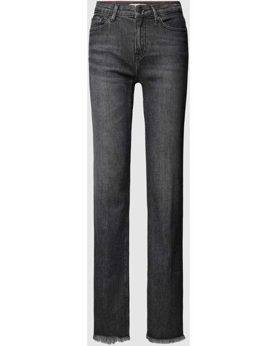 Tommy Hilfiger Bootcut Jeans im 5-Pocket-Design Modell 'ROMY' - Grau