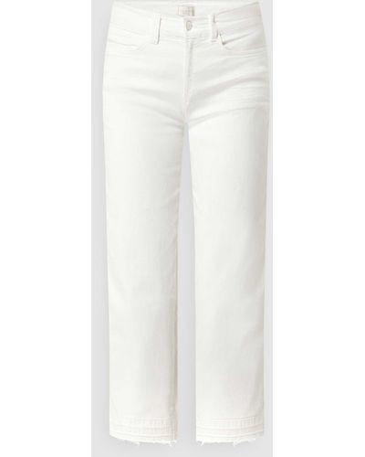 Milano Italy Cropped Jeans mit Stretch-Anteil - Weiß