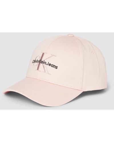 Calvin Klein Basecap mit Logo-Muster - Pink
