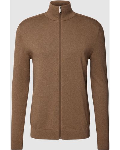 SELECTED Slim Fit Business-Hemd aus Baumwolle Modell 'Porter' - Braun