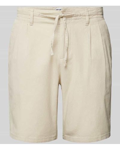 Only & Sons Shorts mit elastischem Bund Modell 'LARGO' - Natur