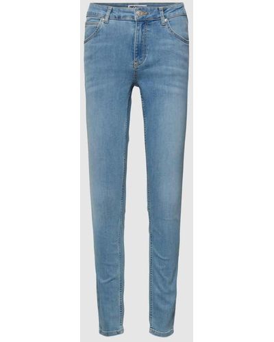 Review Skinny Fit Jeans mit Eingrifftaschen - Blau
