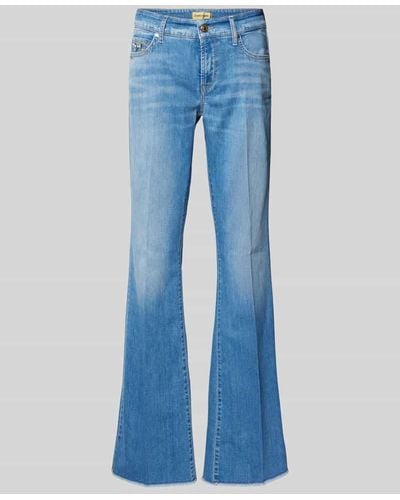 Cambio Flared Jeans 5-Pocket-Design Modell 'PARIS' - Blau