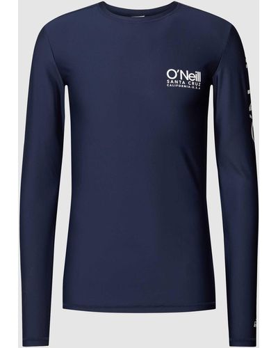 O'neill Sportswear Zwemshirt Met Labelprint - Blauw