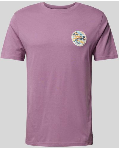 Rip Curl T-shirt Met Labelprint - Roze