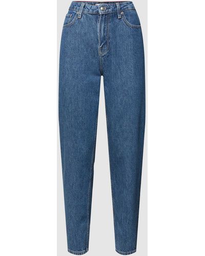 Tommy Hilfiger Tapered Fit Jeans Met Labeldetails - Blauw