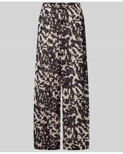Calvin Klein Pyjama-Hose mit Allover-Animal-Print - Weiß