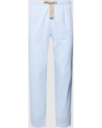 Seidensticker Pyjama-Hose mit elastischem Bund - Blau