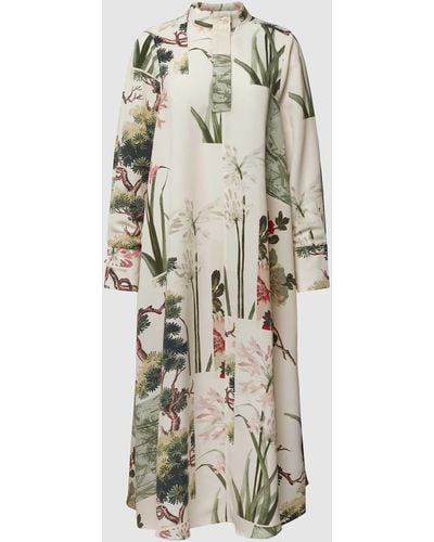 Ted Baker Midi-jurk Met All-over Bloemenprint - Naturel