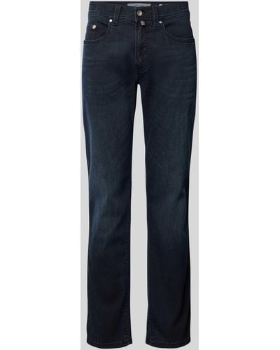 Pierre Cardin Tapered Fit Jeans im 5-Pocket-Design Modell 'Lyon' - Blau