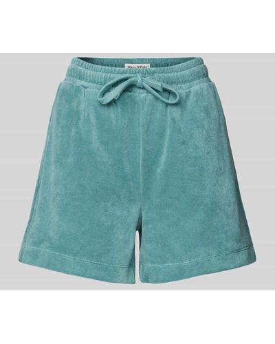 Marc O' Polo Loose Fit Shorts mit elastischem Bund - Blau