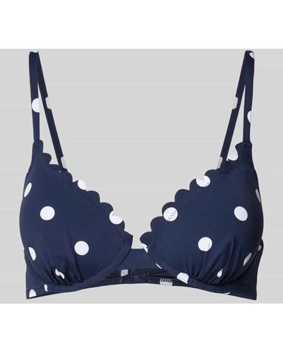 Lascana Bikini-Oberteil mit Allover-Muster Modell 'Jada' - Blau