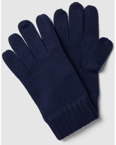 Polo Ralph Lauren Handschuhe mit gerippten Abschlüssen - Blau