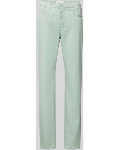Brax Regular Fit Jeans im unifarbenen Design Modell 'STYLE.MARY' - Grün