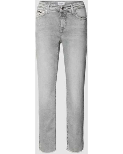 Cambio Regular Fit Jeans mit verkürzter Passform - Grau
