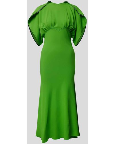 Victoria Beckham Abendkleid aus Viskose-Mix - Grün