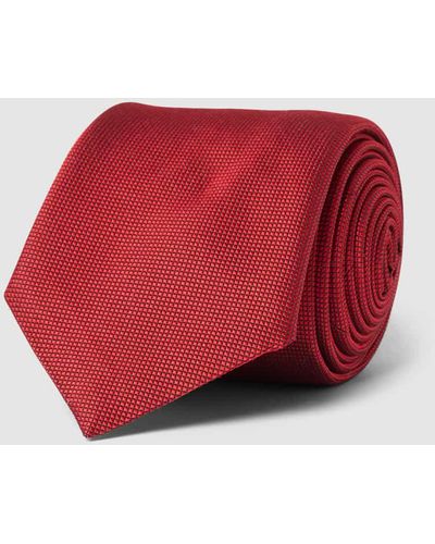 BOSS Krawatte aus Seide mit feinem Muster Modell 'Tie' - Rot