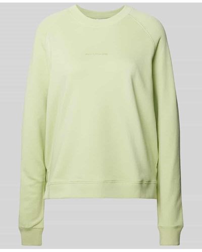 Marc O' Polo Sweatshirt mit Label-Detail - Grün