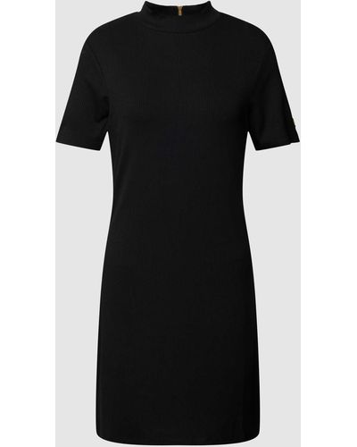 Barbour Mini-jurk Met Opstaande Kraag - Zwart