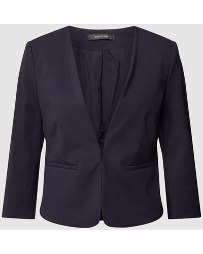 Comma, Blazer mit Hakenverschluss - Blau