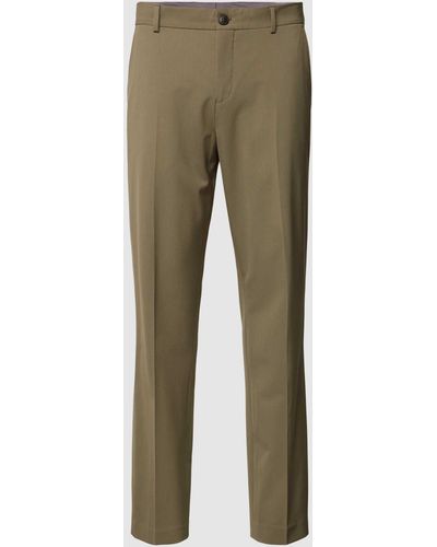 SELECTED Pantalon Met Persplooien - Groen