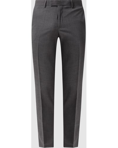 Esprit Regular Fit Anzughose mit Stretch-Anteil - Grau