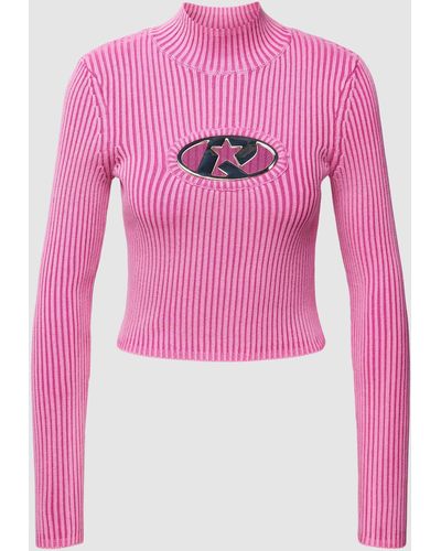 Review Pullover Met Cut-out - Roze