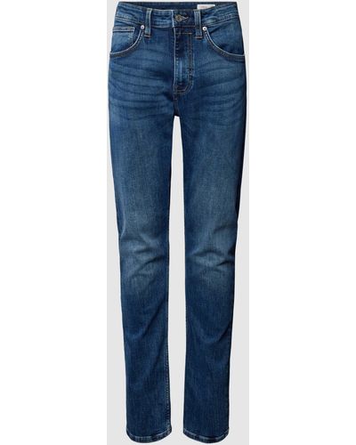 s.Oliver BLACK LABEL Slim Fit Jeans aus Baumwoll-Mix Modell 'Mauro' - Blau
