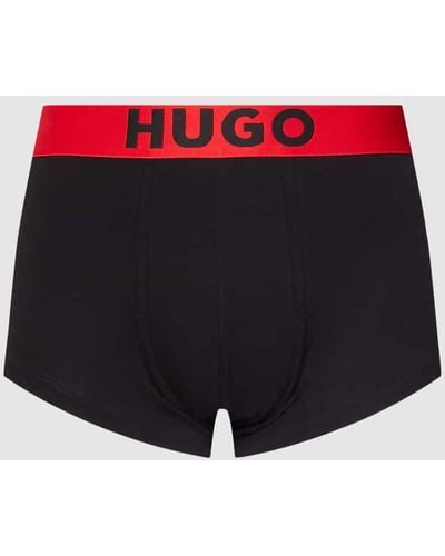 HUGO Trunks mit elastischem Logo-Bund - Schwarz