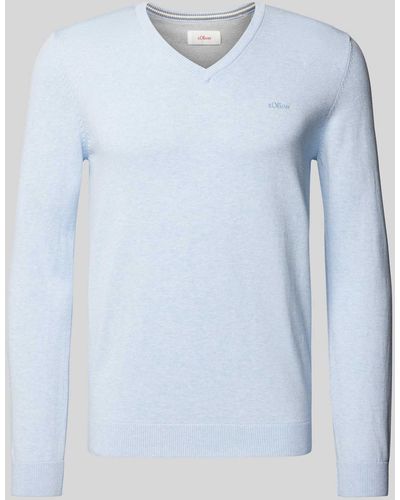 S.oliver Gebreide Pullover - Blauw