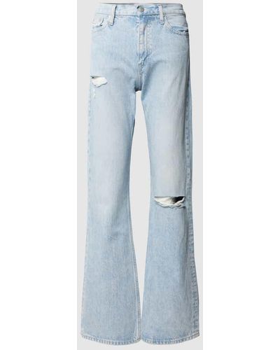Calvin Klein Bootcut Jeans im Destroyed-Look Modell 'AUTHENTIC' - Blau