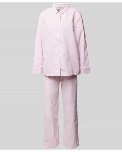 Seidensticker Pyjama mit Knopfleiste - Pink