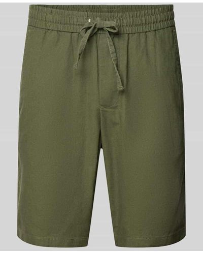 Only & Sons Shorts mit elastischem Bund Modell 'LINUS' - Grün