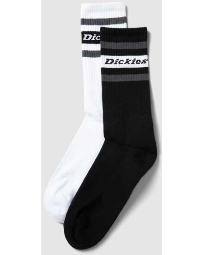 Dickies Socken mit Kontraststreifen im 2er-Pack Modell 'GENOLA' - Schwarz