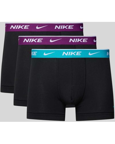 Nike Trunks mit Label-Detail im 3er-Pack - Blau