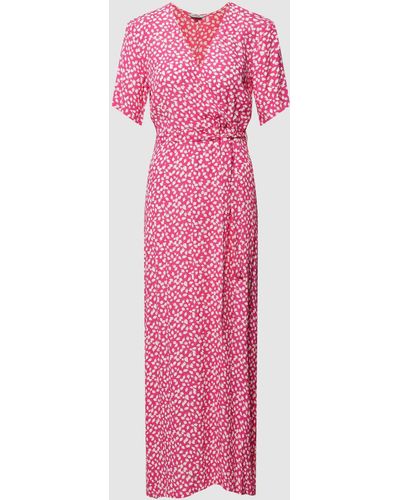 Mbym Midi-jurk Met Strikceintuur - Roze