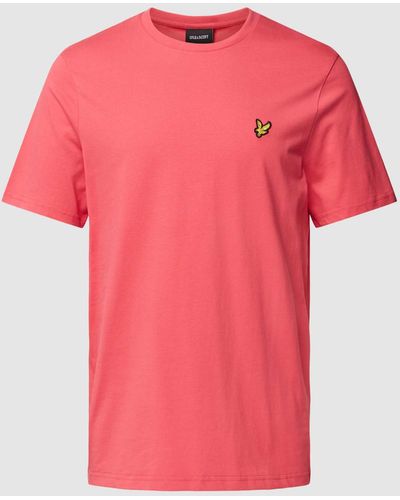 Lyle & Scott T-shirt Met Logopatch - Roze