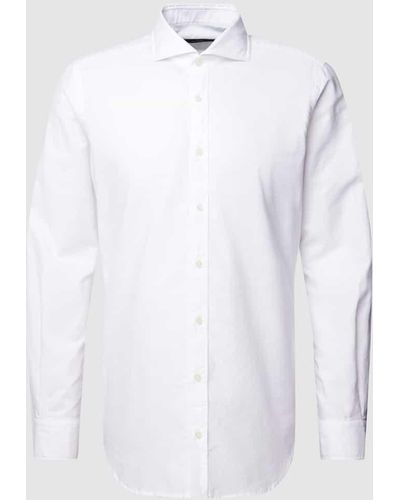 Windsor. Business-Hemd mit Kentkragen Modell 'Lano' - Weiß