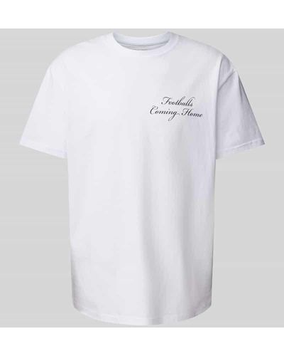 Mister Tee T-Shirt mit Statement-Print - Weiß