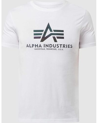 Alpha Industries T-shirt Met Logo - Wit