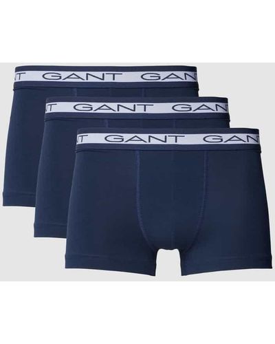 GANT Trunks mit elastischem Logo-Bund im 3er-Pack - Blau