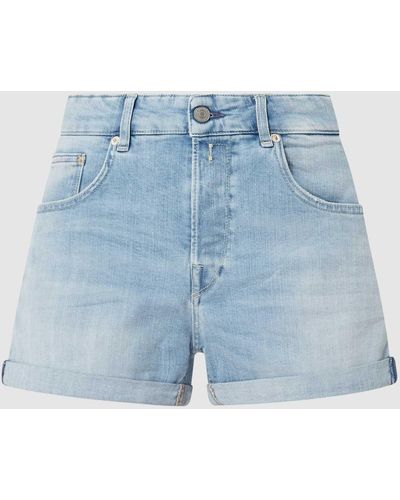 Replay Baggy Fit Jeansshorts mit Stretch-Anteil Modell 'Anyta' - Blau