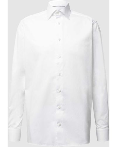 Eton Zakelijk Regular Fit Overhemd Van Twill - Wit