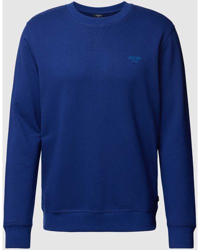 JOOP! Jeans Sweatshirt Met Labelprint - Blauw